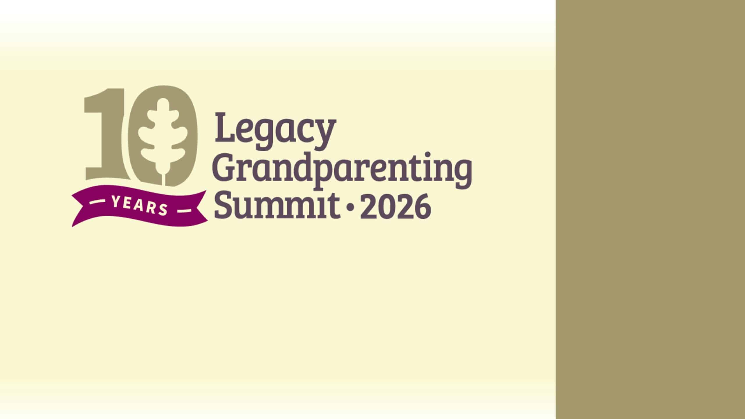 Legacy Grandparenting Summit 2026 simulcast hosted at First Baptist Church Boerne